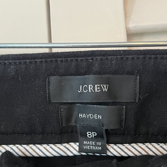 J. Crew Hayden kickout crop pants black 8P women - Picture 7 of 12